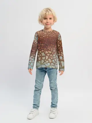 Детский лонгслив / Пустынные Трещины