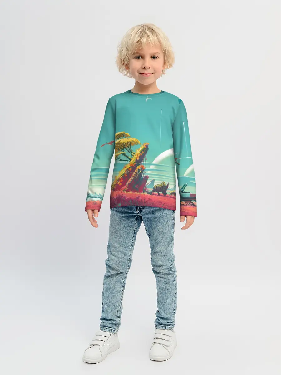 Детский лонгслив / No Man Sky