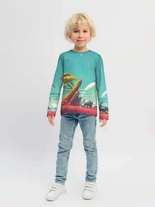 Детский лонгслив / No Man Sky