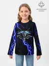 Детский лонгслив / THE WITCHER МОЛНИЯ BLUE