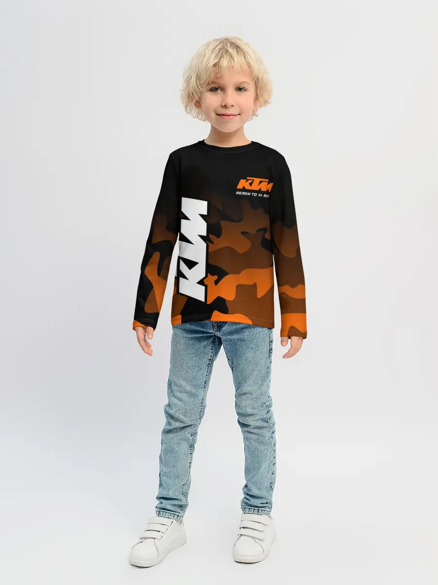 Детский лонгслив / KTM MOTORCYCLES / КТМ МОТОЦИКЛ