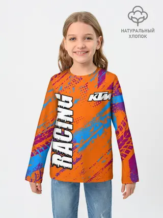 Детский лонгслив / KTM MOTORCYCLES / КТМ МОТОЦИКЛЫ