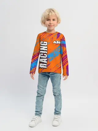 Детский лонгслив / KTM MOTORCYCLES / КТМ МОТОЦИКЛЫ