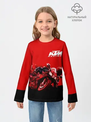 Детский лонгслив / KTM MOTORCYCLES / КТМ МОТОЦИКЛ