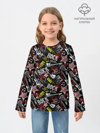 Детский лонгслив / ROCK MUSIC