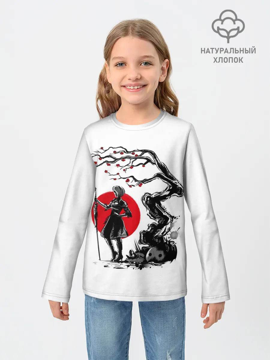 Детский лонгслив / 2B | Sakura