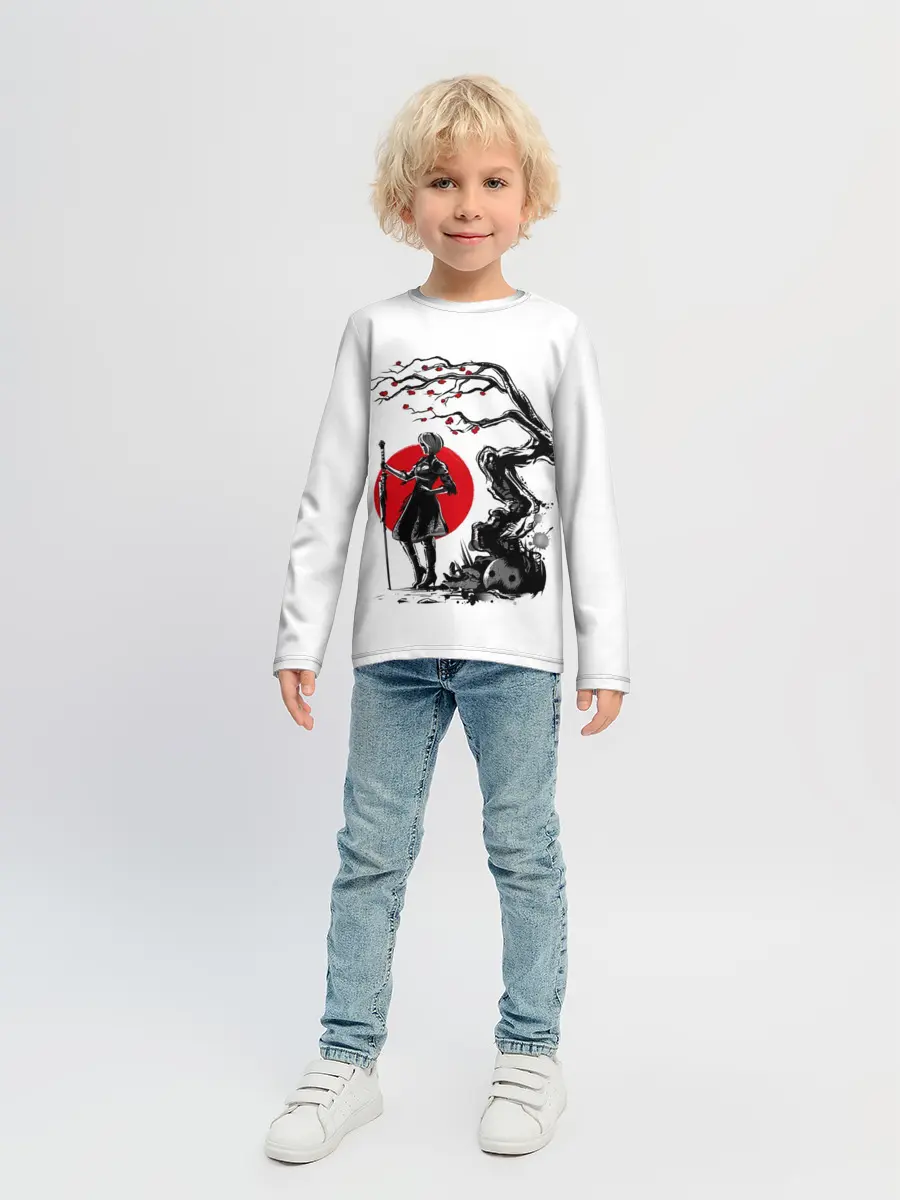 Детский лонгслив / 2B | Sakura