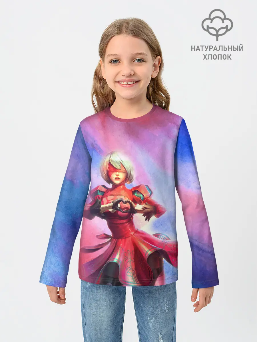 Детский лонгслив / 2B Love | Nier Automata