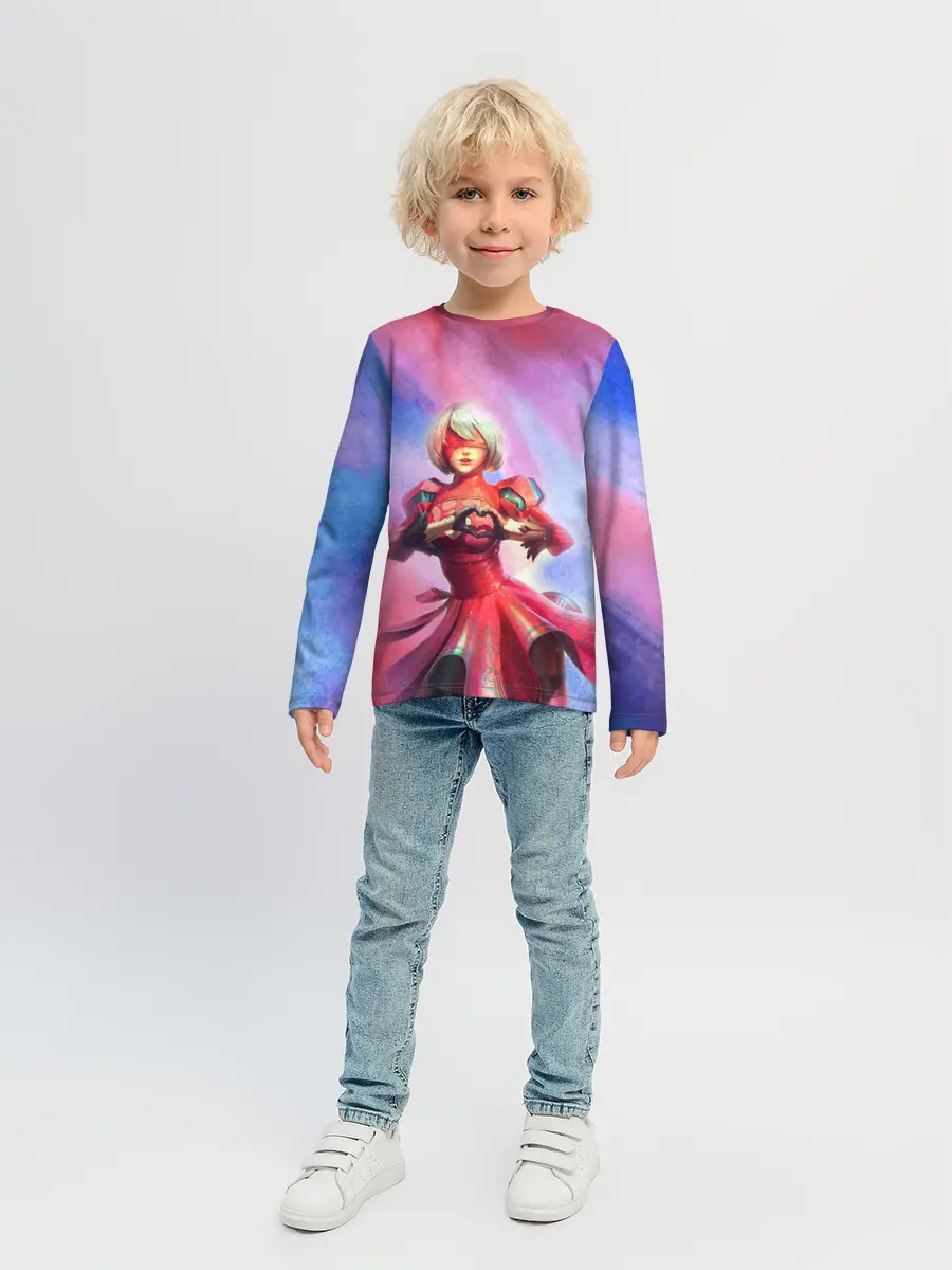 Детский лонгслив / 2B Love | Nier Automata