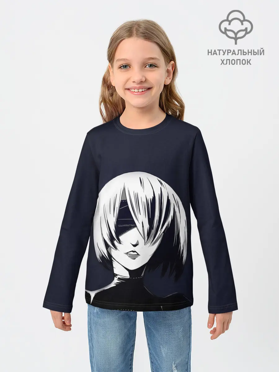 Детский лонгслив / Nier Automata | 2B