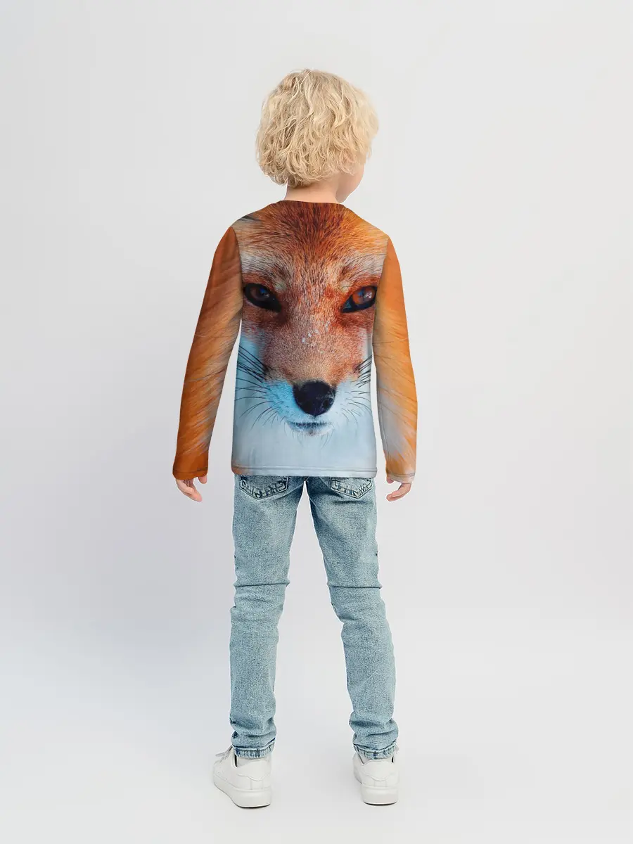 Детский лонгслив / Мордочка лисы