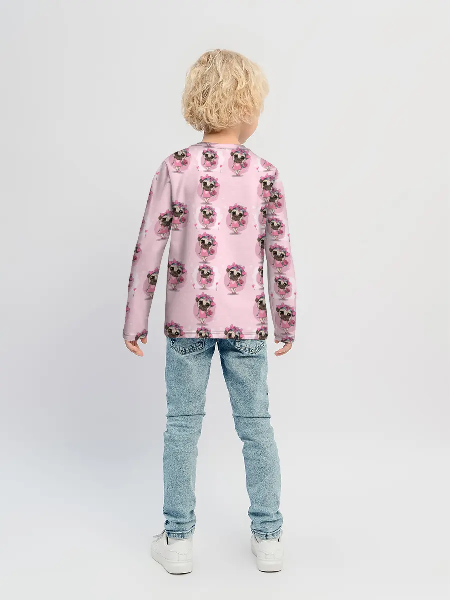 Детский лонгслив / Милая собачка