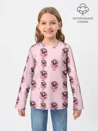 Детский лонгслив / Милая собачка