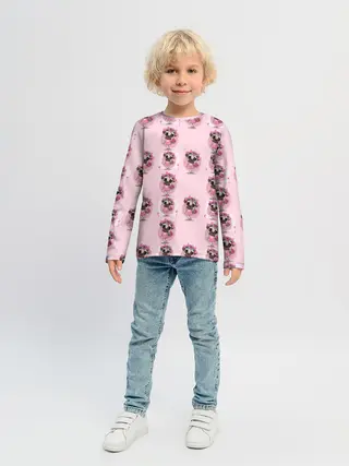 Детский лонгслив / Милая собачка