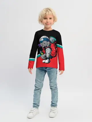 Детский лонгслив / Граффити