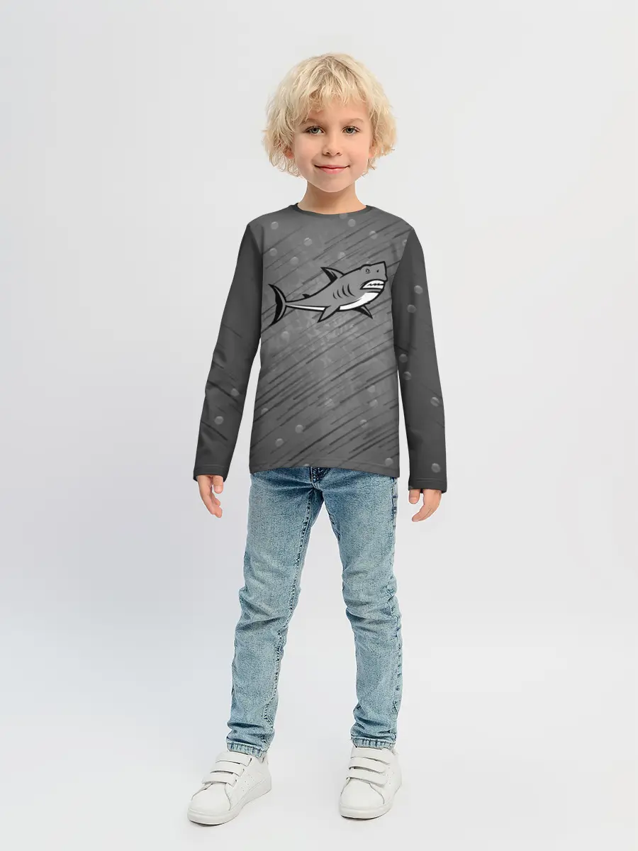 Детский лонгслив / Акула