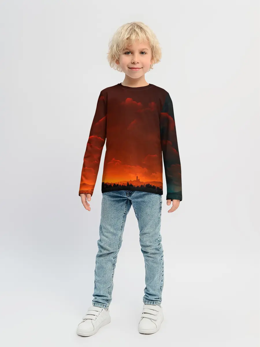 Детский лонгслив / Кровавый закат