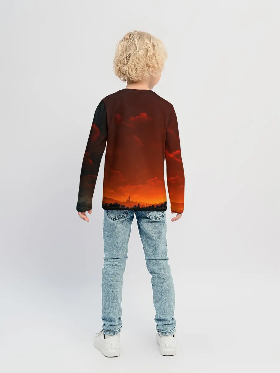 Детский лонгслив / Кровавый закат