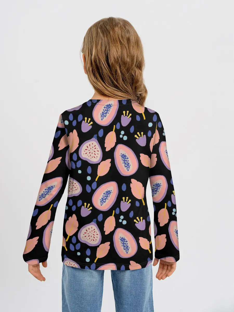 Детский лонгслив / Папайя