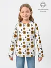 Детский лонгслив / Узор и биткоина | Pattern