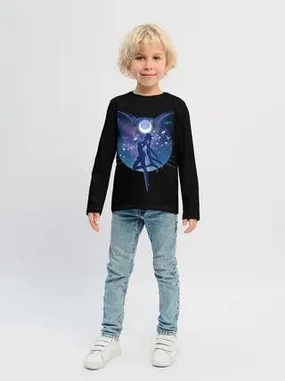 Детский лонгслив / Sailor Moon силуэт