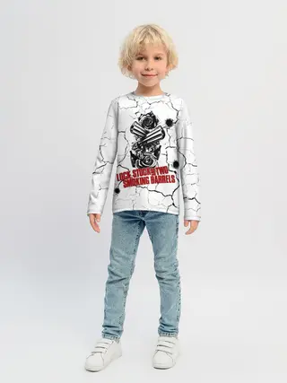 Детский лонгслив / Lock, money, two barrels $$$