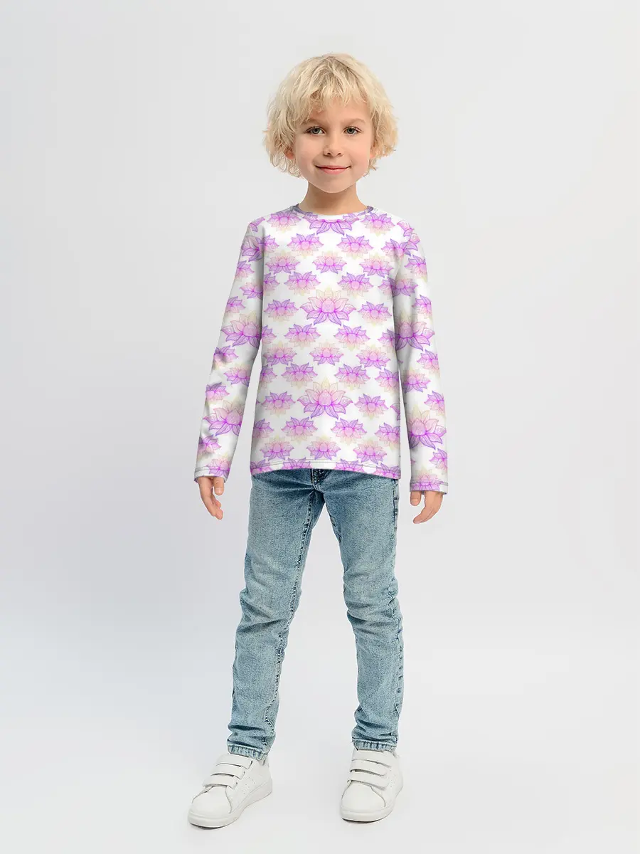 Детский лонгслив / Лотос