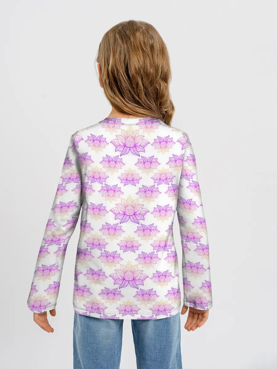 Детский лонгслив / Лотос