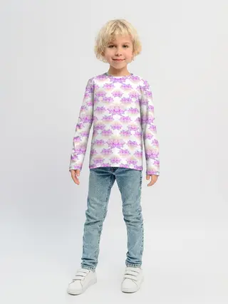 Детский лонгслив / Лотос