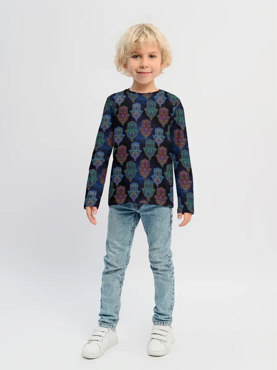 Детский лонгслив / Рука Бога