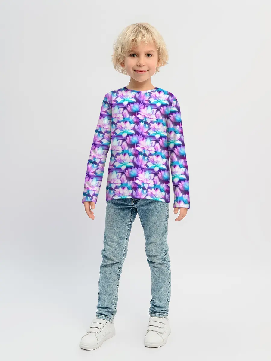 Детский лонгслив / Лотос