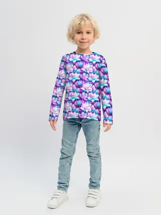 Детский лонгслив / Лотос