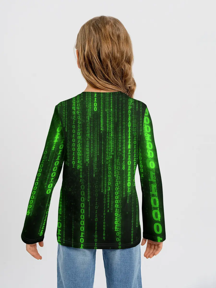 Детский лонгслив / Двоичный код