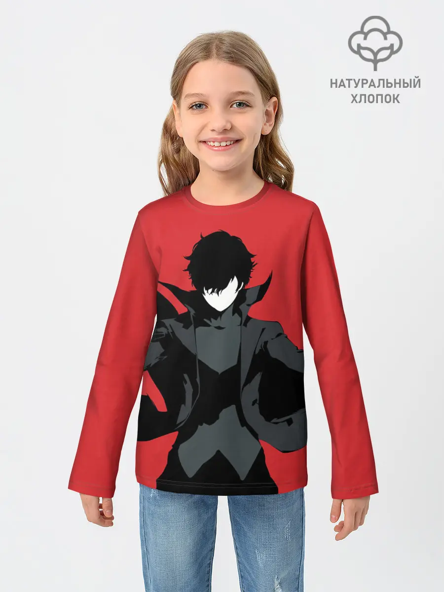 Детский лонгслив / Чёрный Рэн