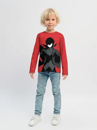 Детский лонгслив / Чёрный Рэн