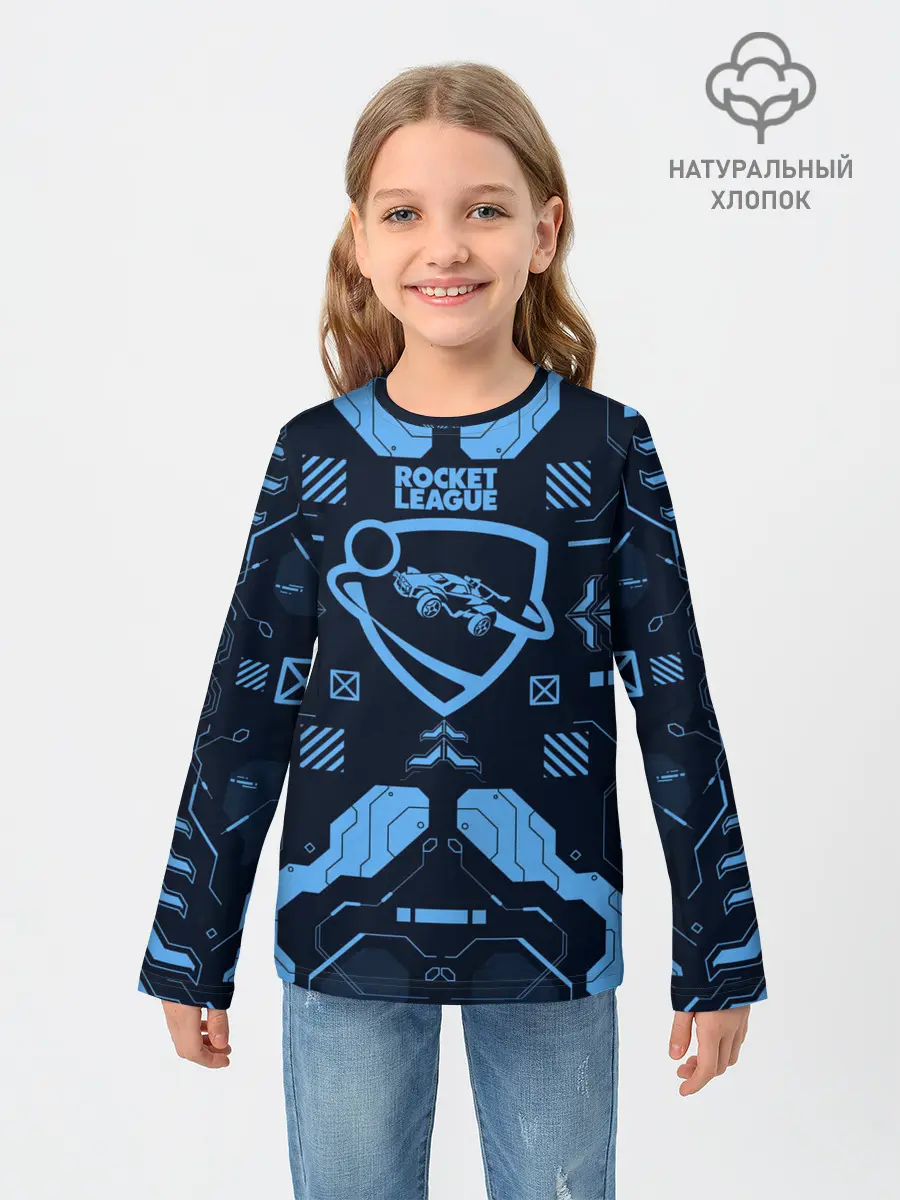 Детский лонгслив / Rocket League / Рокет Лига
