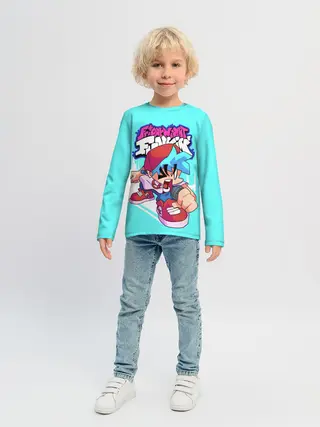 Детский лонгслив / FNF Boyfriend