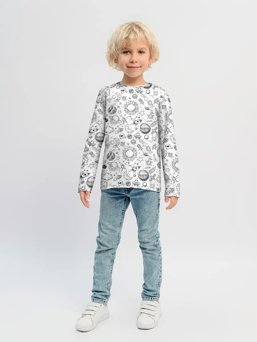 Детский лонгслив / Space