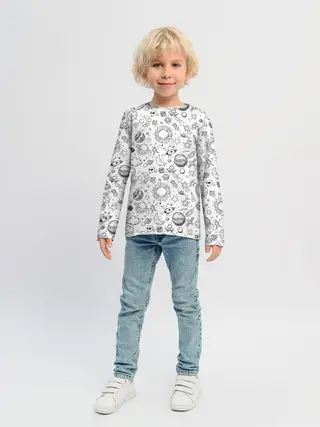 Детский лонгслив / Space