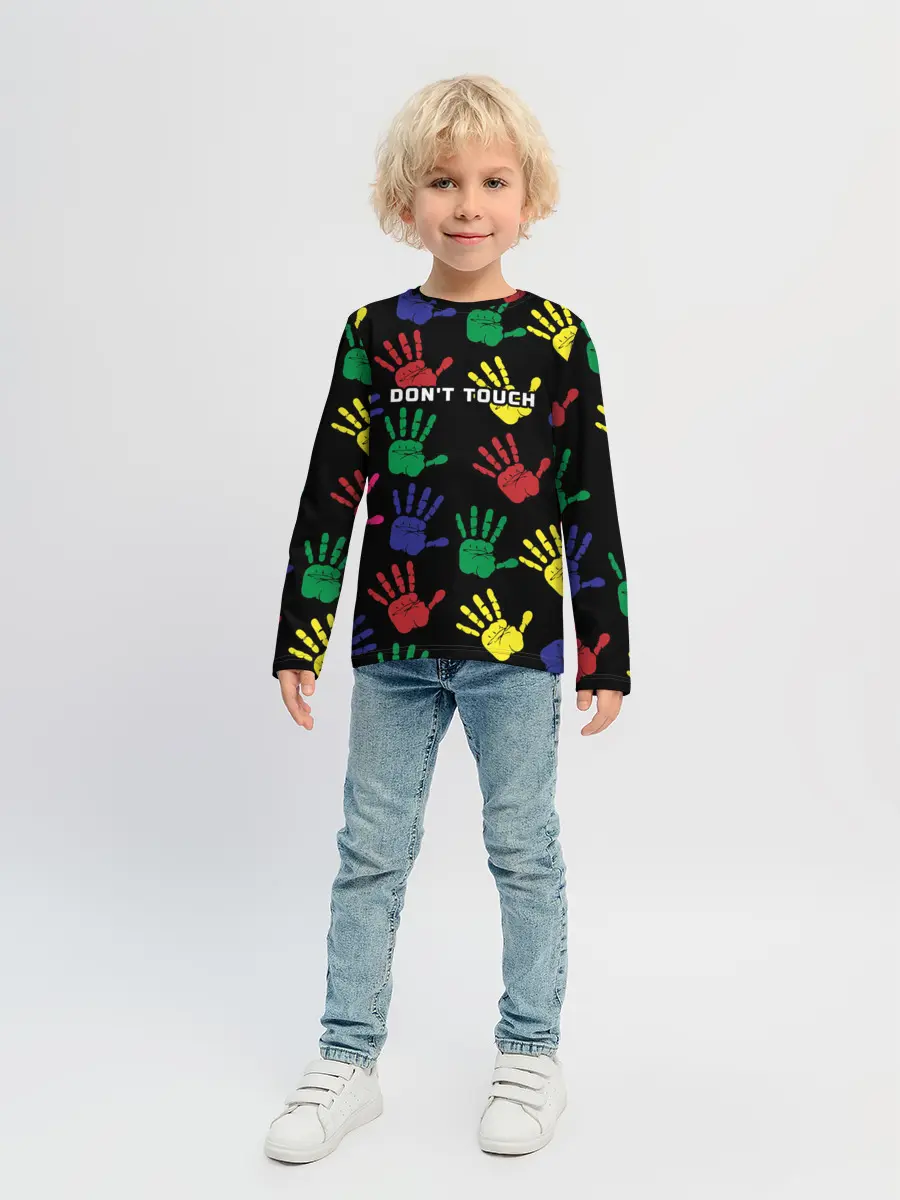 Детский лонгслив / Dont touch / Не трогать