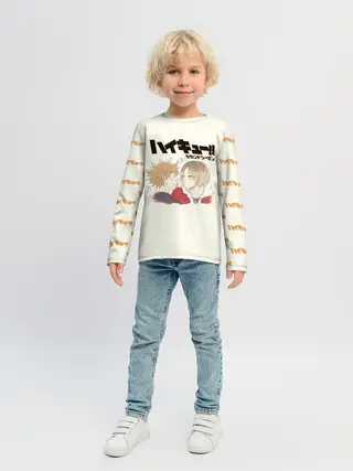 Детский лонгслив / Кенма Козуме и Хината Сё | ВОЛЕЙБОЛ!!