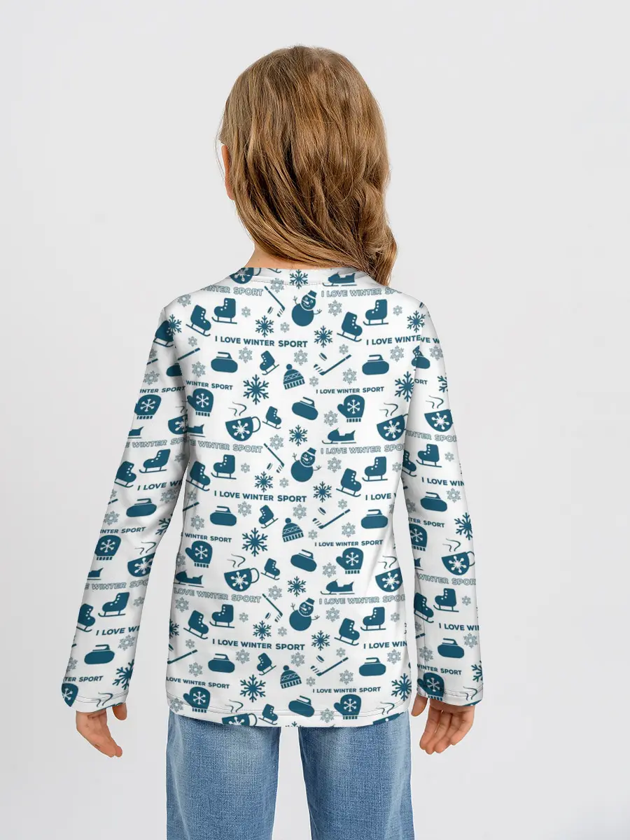 Детский лонгслив / Зимние виды спорта
