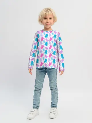 Детский лонгслив / Осьминоги