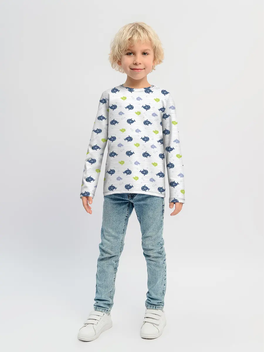 Детский лонгслив / Рыбы