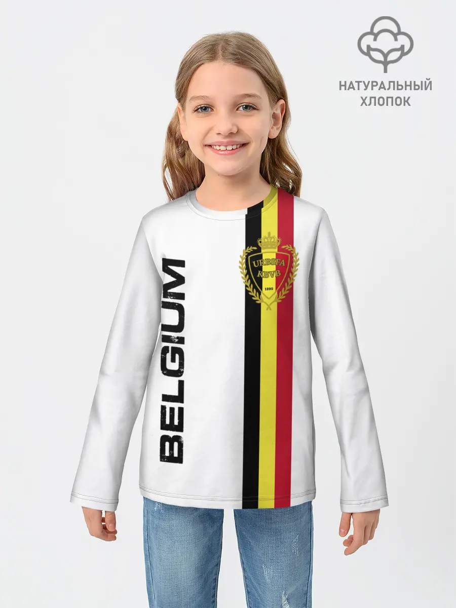 Детский лонгслив / СБОРНАЯ БЕЛЬГИИ