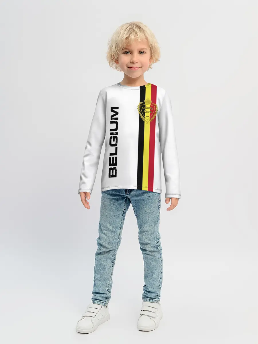 Детский лонгслив / СБОРНАЯ БЕЛЬГИИ