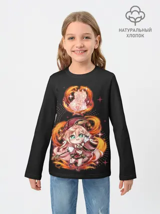 Детский лонгслив / Chibi Yanfei GI