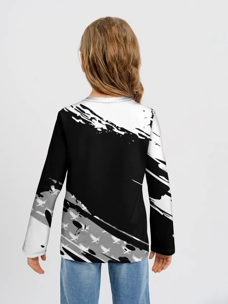 Детский лонгслив / Haikyuu!! Ворон иероглиф