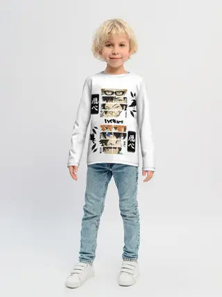 Детский лонгслив / Игроки вороны | ВОЛЕЙБОЛ!!