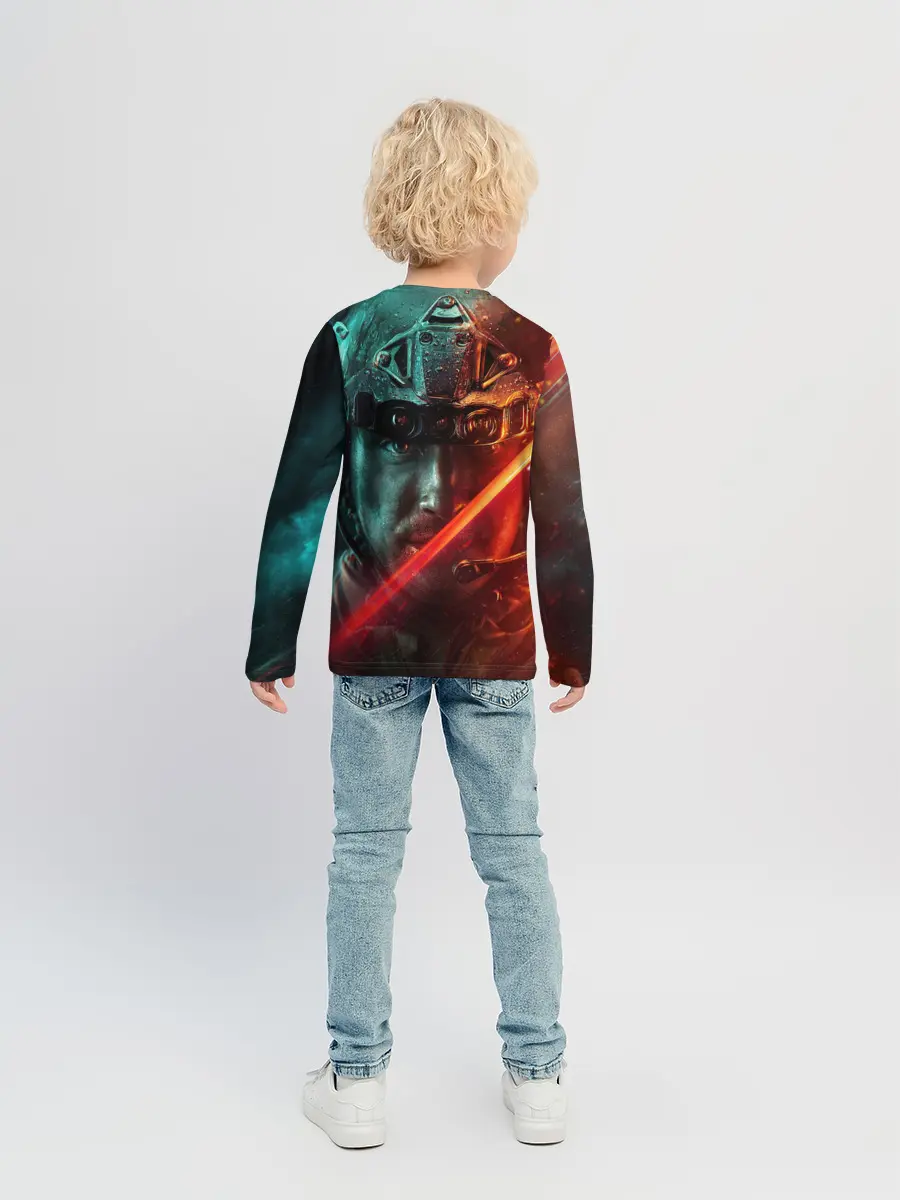 Детский лонгслив / Battlefield 2042 Soldier face